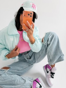 KURTKA DAMSKA YUE O LA VOGA MIĘTOWY