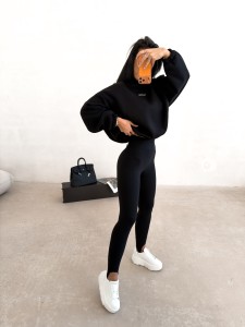 LEGGINSY DAMSKIE FLEXIBLE O LA VOGA CZARNY