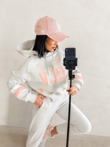 BLUZA DAMSKA GRAPE O LA VOGA JASNY  SZARY