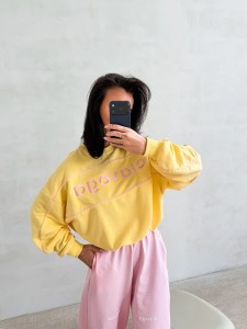 BLUZA DAMSKA MELLOW OLAVOGA ŻÓŁTY