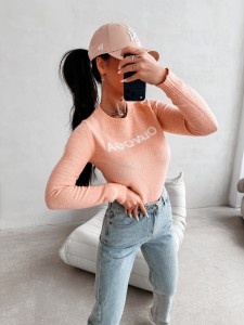 SWETER DAMSKI ZAIO OLAVOGA KORAL 