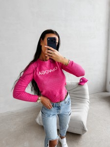 SWETER DAMSKI ZAIO OLAVOGA AMARANT