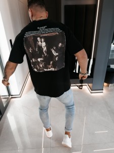 T-SHIRT MĘSKI NOVAVEON OLAVOGA CZARNY