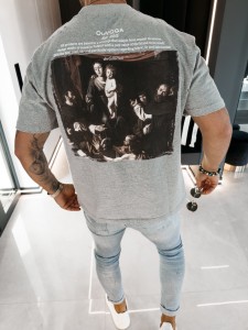 T-SHIRT MĘSKI NOVAVEON OLAVOGA SZARY