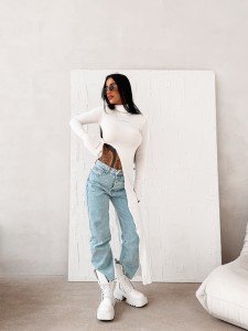 BLUZKA DAMSKA DUSK OLAVOGA ECRU