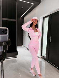 KOMPLET DAMSKI LASARI OLAVOGA PUDROWY RÓŻ