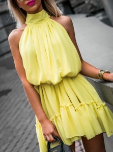 SUKIENKA LAAURA ŻÓŁTA