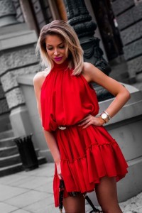 SUKIENKA LAAURA CZERWONA