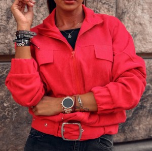 KURTKA DAILY LOOK CZERWONA