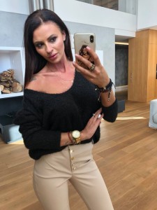 SWETER BEST PRICE DESIGN CZARNY