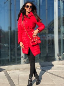 PŁASZCZ GOLD MANGO CZERWONY