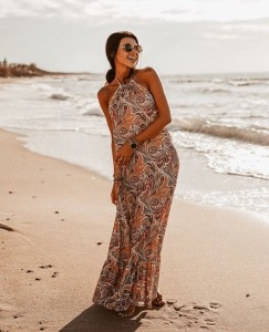 SUKIENKA MAXI BEACH PRINT 3