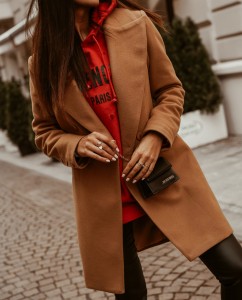 PŁASZCZ UNIQUE KAMEL