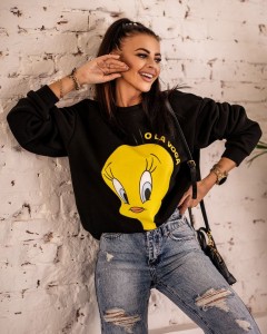 BLUZA TWEETY O LA VOGA  CZARNY