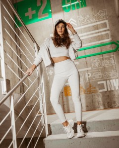 KOMPLET STRIPPED LOOK MELANŻ