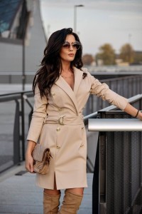 SUKIENKA BALMAIN SKIN BEŻOWA