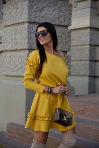 SUKIENKA LADYS MUSZTARDOWA